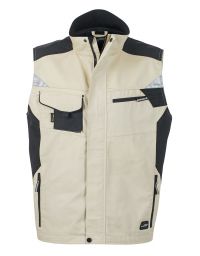 Arbeits Weste in Beige